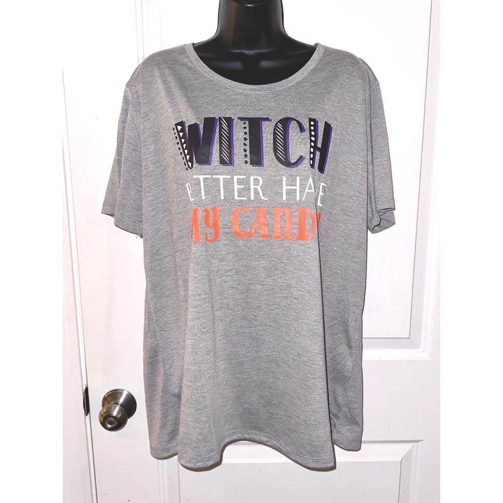 Daisy Rae Halloween grey tee - Picture 2 of 5